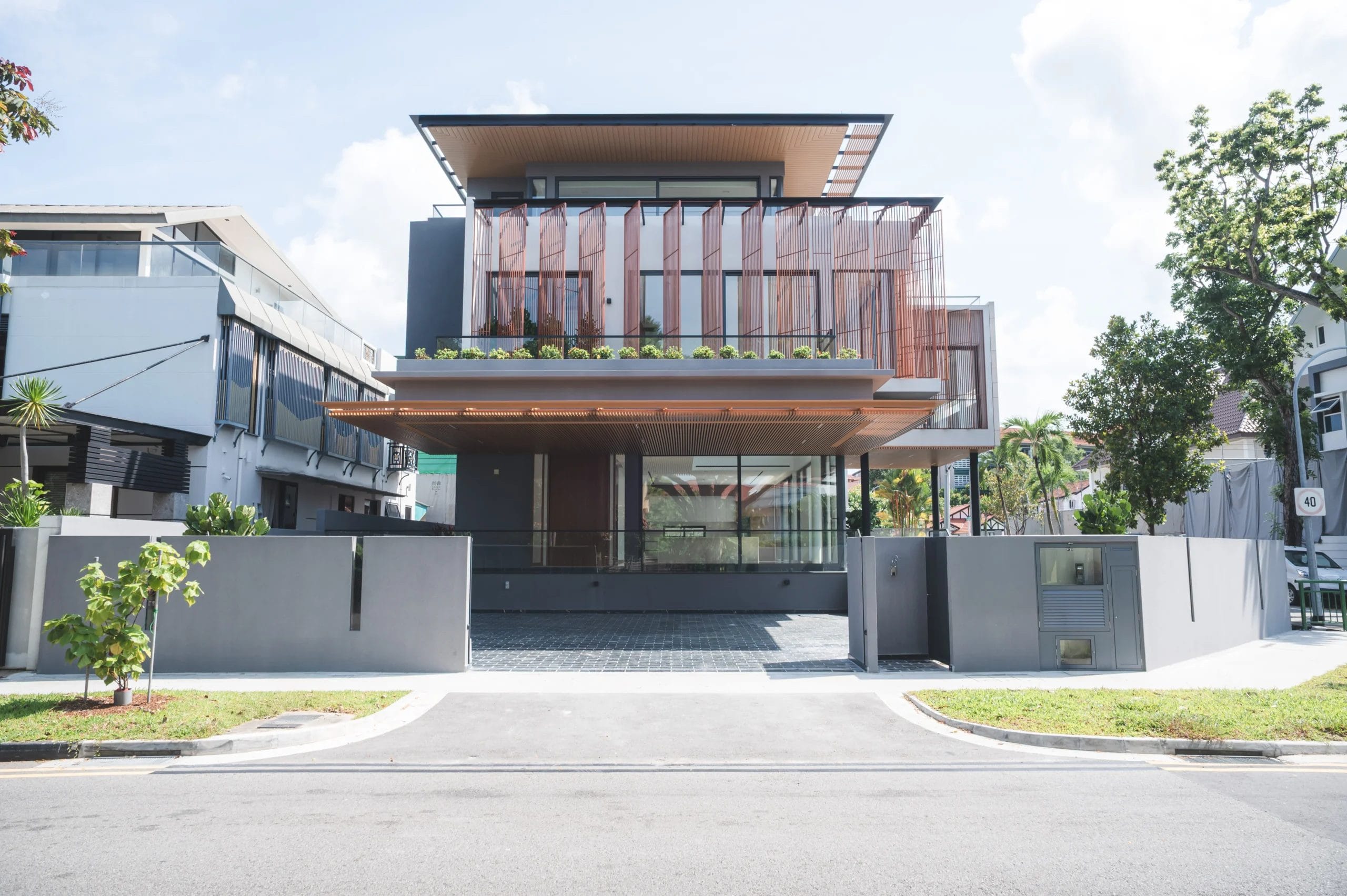 wide area shot of a house for real estate photography