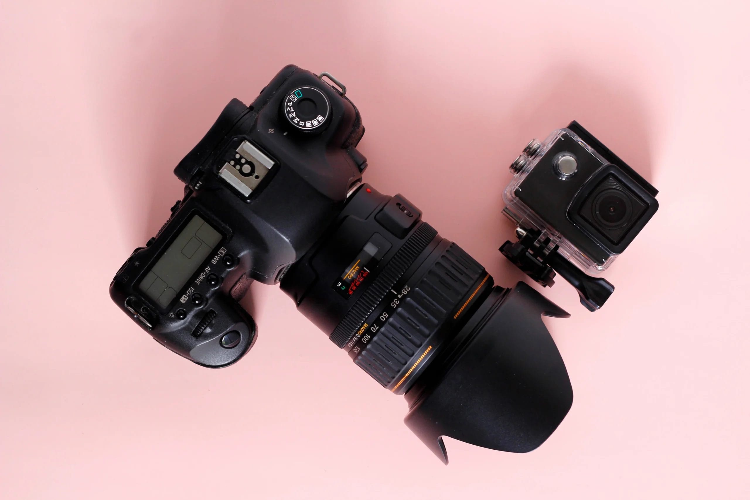 Dslr camera and action camera 2025 01 09 02 11 38 utc